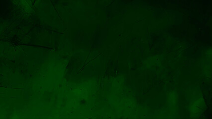 Dark green watercolor background texture vector. Paint leaks and ombre effects. 