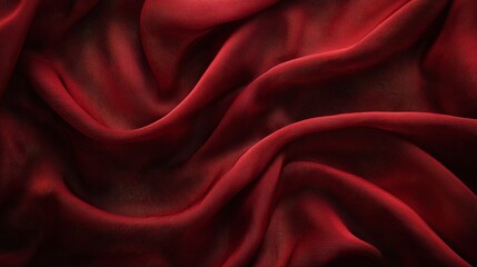 Obraz premium Smooth Red Fabric Texture Background