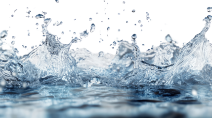 How about Splash of clear water isolated on white background