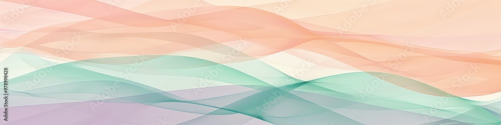 Aufkleber an intricate minimalist abstract background with layered geometric patterns in shades of peach, lave