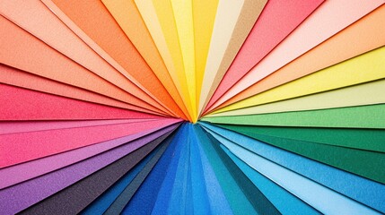 Colorful Rainbow Spectrum Color Chart Swatch