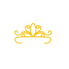 gold tiara icon