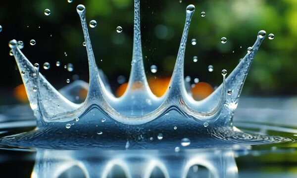 Water Droplet Splash Crown