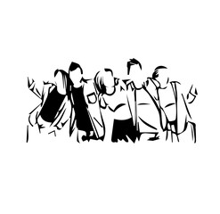 Obraz premium group of people