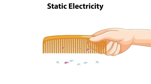 Static Electricity Demonstration with Comb