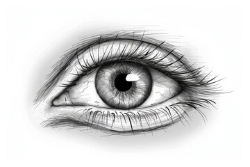 Fototapeta premium Divine eye captured in a simple outline