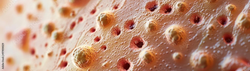 Poster Close-up view of a textured surface showcasing intricate patterns and details, ideal for backgrounds and abstract designs.