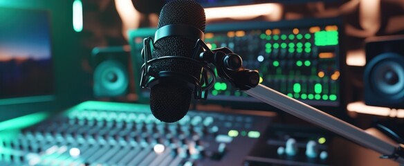 The Microphone in Studio Setting