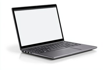 Fototapeta premium Laptop Mockup on Isolated white background created with Generative AI