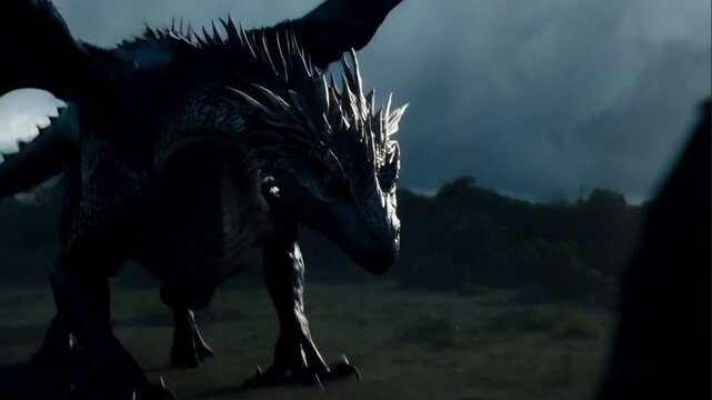 The Man's Terrified Revelation: An IMAX Cinematic Encounter with the Supernatural Dragon"