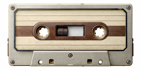 Vintage cassette tape box label design mockup template for a mixtape cover , analogue, retro, music, nostalgia, plastic, packaging