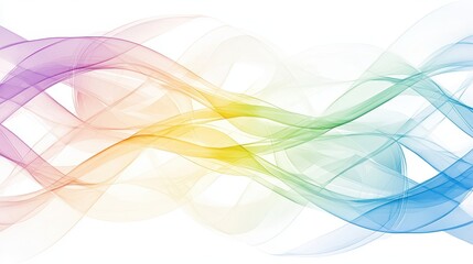 Abstract Rainbow Wave Background Design