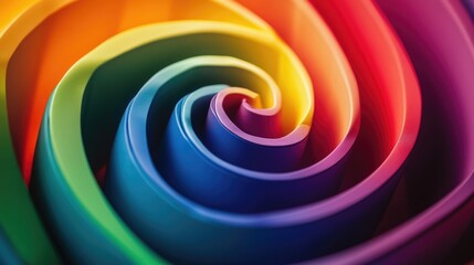 Rainbow Spiral Close Up