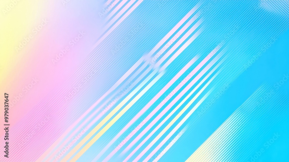 Poster abstract blue gradient background with diagonal lines