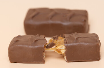 chocolate bar with nuts