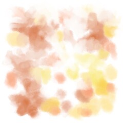 暖かい赤や黄色の水彩の筆のテクスチャ背景