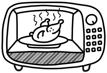 illustration of an oven
