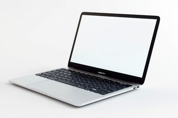 Fototapeta premium Laptop Mockup on Isolated white background created with Generative AI