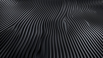 Abstract Black Curved Lines Pattern Background