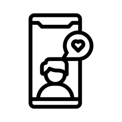 influencer line icon