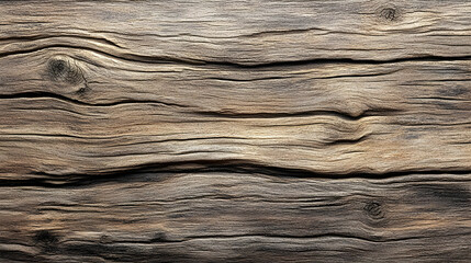 Rustic Weathered Wood Texture with Knots and Grain Patterns, Ideal for Backgrounds and Design Projects