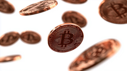 Copper Bitcoin future currency image Bitcoin copper coin air wealth currency