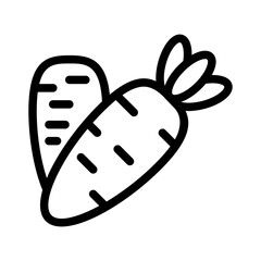 carrot line icon