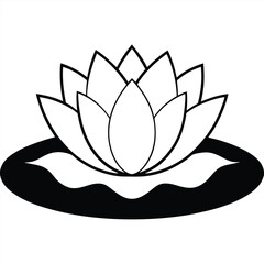 a-silhouette-of-a-lotus-flower-floating-on-water-- (1).eps