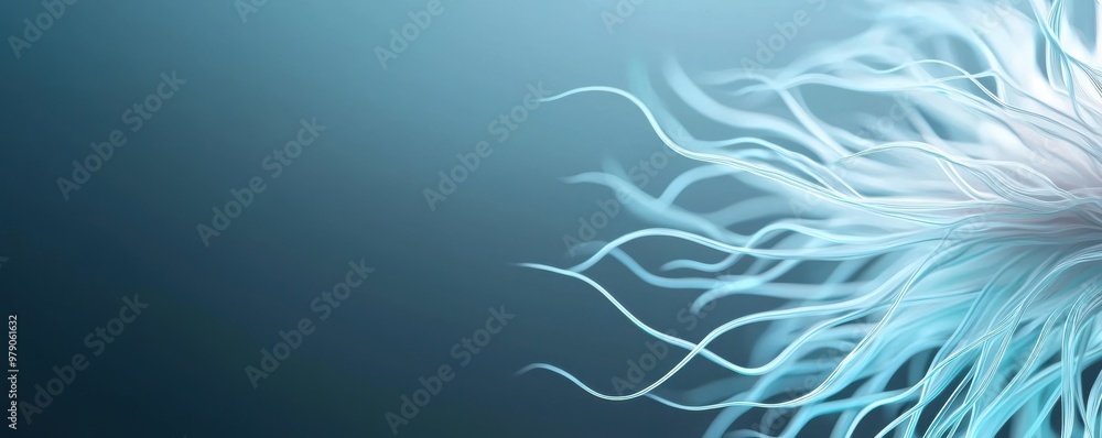 Aufkleber abstract illustration featuring flowing lines that create a sense of movement and tranquility in a s