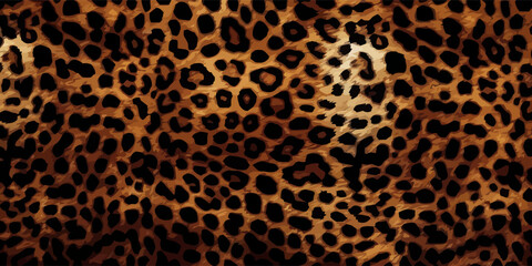 Obraz premium Leopard leather. Leather texture background. Leopard skin texture. Vector illustration.