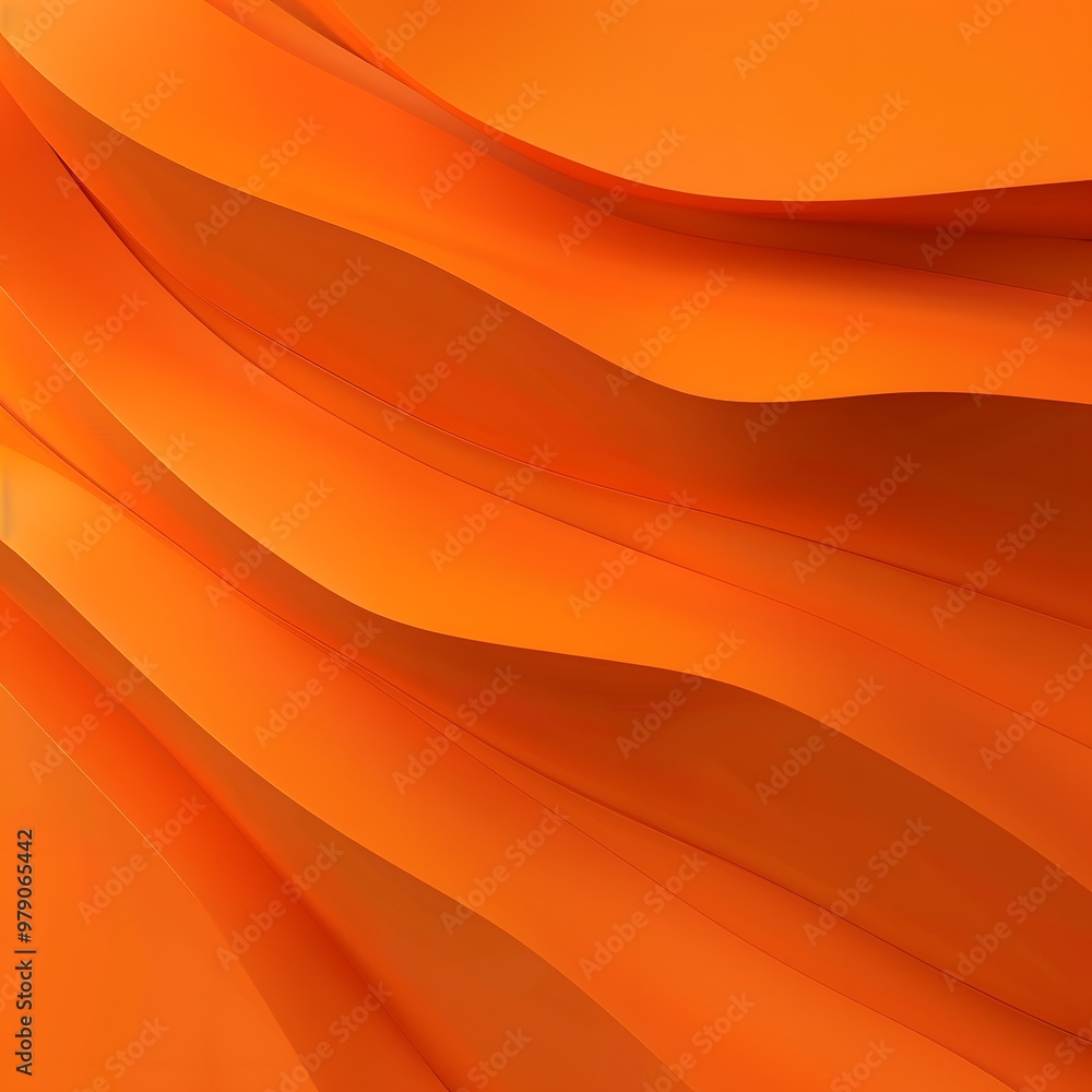 Poster abstract orange waves creating a smooth, flowing texture.