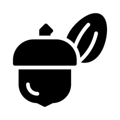 nuts glyph icon