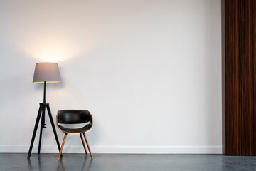 empty modern room with furniture