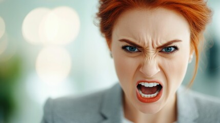Heated Argument Between Coworkers in an Office Workplace Dispute  Employees Engaged in a Tense Confrontation at Their Desks During a Heated Disagreement or Conflict in the Work Environment