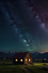 house in the night