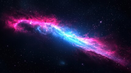 Cosmic Nebula with Pink and Blue Colors  Space Background  Galaxy  Stars  Astronomy  Night