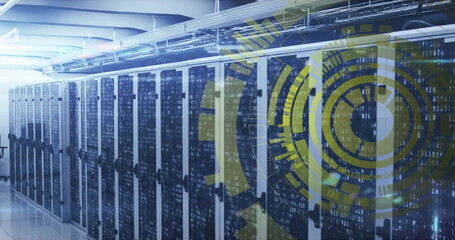 Image of scope with data processing over computer servers