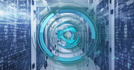 Image of scope with data processing over computer servers