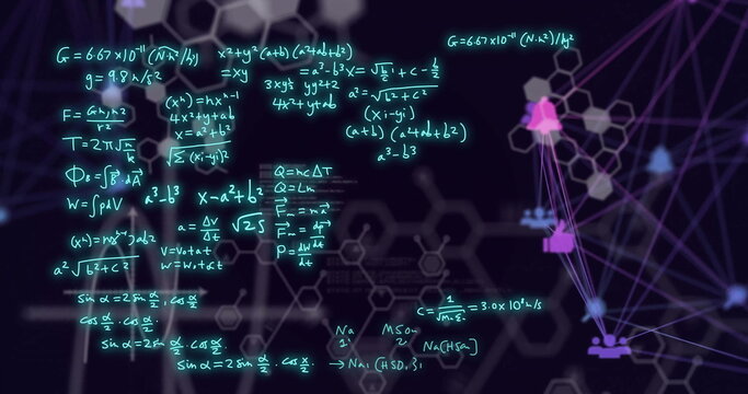 Image of scientific data processing over network of connections