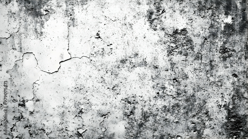 Poster a close-up of a weathered concrete wall with cracks and texture, an abstract background image for de