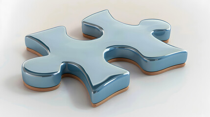 Obraz premium Puzzle Piece Icon thinking icons 3D cartoon