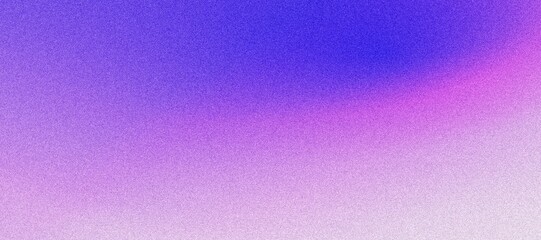 Deep Blue and Purple Gradient with Abstract Glowing Light and Grainy Texture - 8K Quality