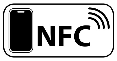 NFC Icon  . NFC technology payment sign. Pay sign .Vector 