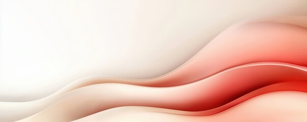 A soft and elegant wave background blending white and red hues, perfect for design and branding projects.