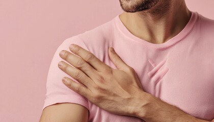 Write a feature article on male breast cancer and the stigma surrounding it