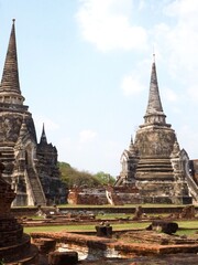 Fototapeta premium old asian temples, ayutthaya