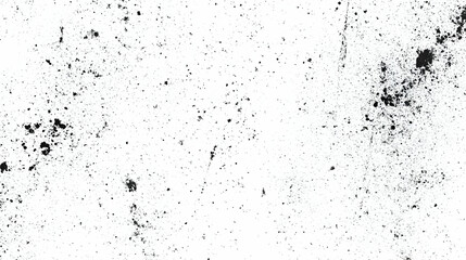 Abstract Black and White Texture with Scattered Dark Spots and Speckles on a White Background, Ideal for Grunge and Distressed Design Effects