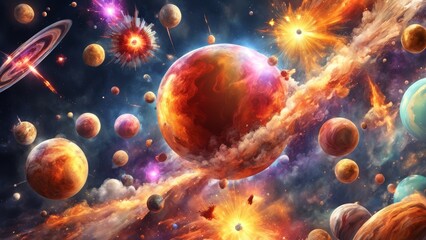 Fototapeta premium planet in space