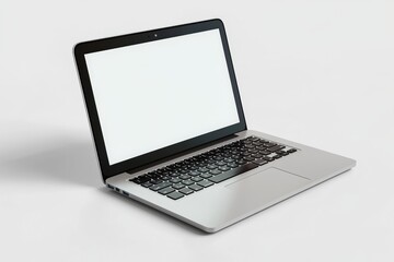 Fototapeta premium Laptop Mockup on Isolated white background created with Generative AI