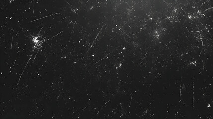 Fototapeta premium Abstract Black and White Scratched Texture with White Noise, Perfect for Retro and Vintage Designs, Grunge Background for Graphic Design and Digital Art